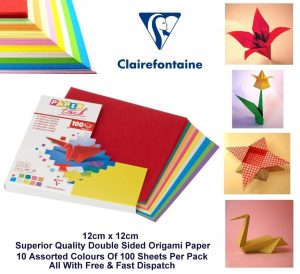 Large Origami Paper Details About Origami Paper 12 X 12cm Double Sided Multicolour Paper 80gsm 100 Sheets 1 Pack