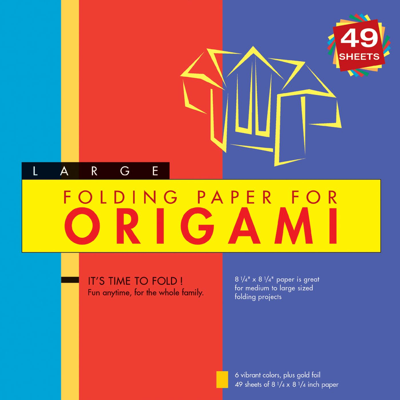 Large Origami Paper Folding Paper For Origami Large 8 14 49 Sheets Tuttle Origami Paper High Quality Large Origami Sheets Instructions For 6 Projects Included