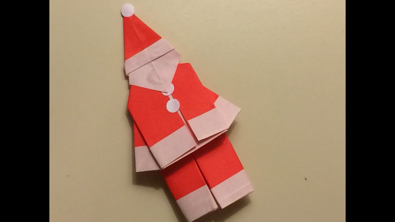 Large Origami Paper Origami For Beginners Santa
