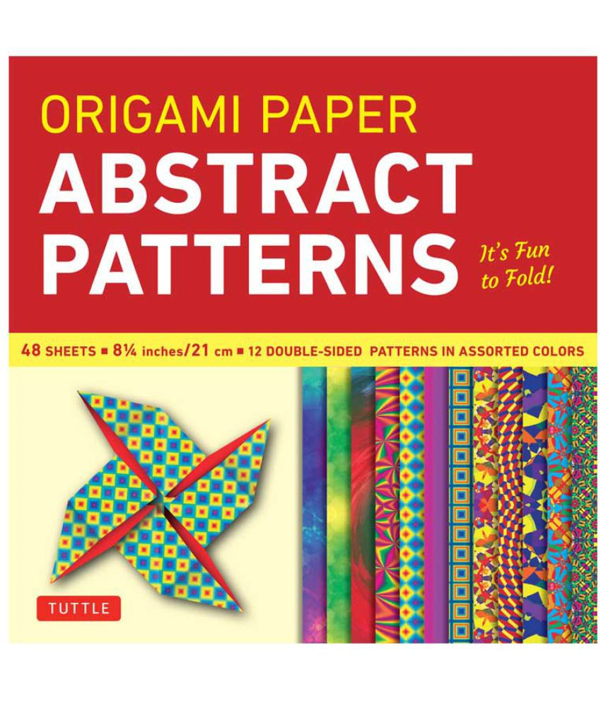 Large Origami Paper Origami Paper Abstract Patterns 8 14 48 Sheets Tuttle Origami