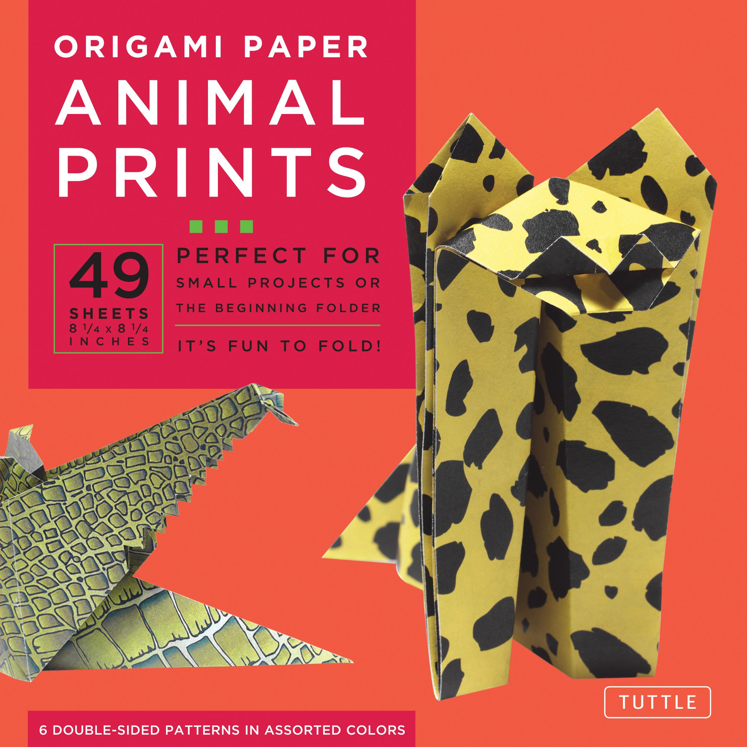 Large Origami Paper Origami Paper Animal Prints 8 14 49 Sheets Tuttle Origami Paper High Quality Large Origami Sheets Printed With 6 Different Patterns