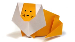 Lion Origami Easy Easy Origami Lion Easy Tutorial Origami How To Make An Origami Lion