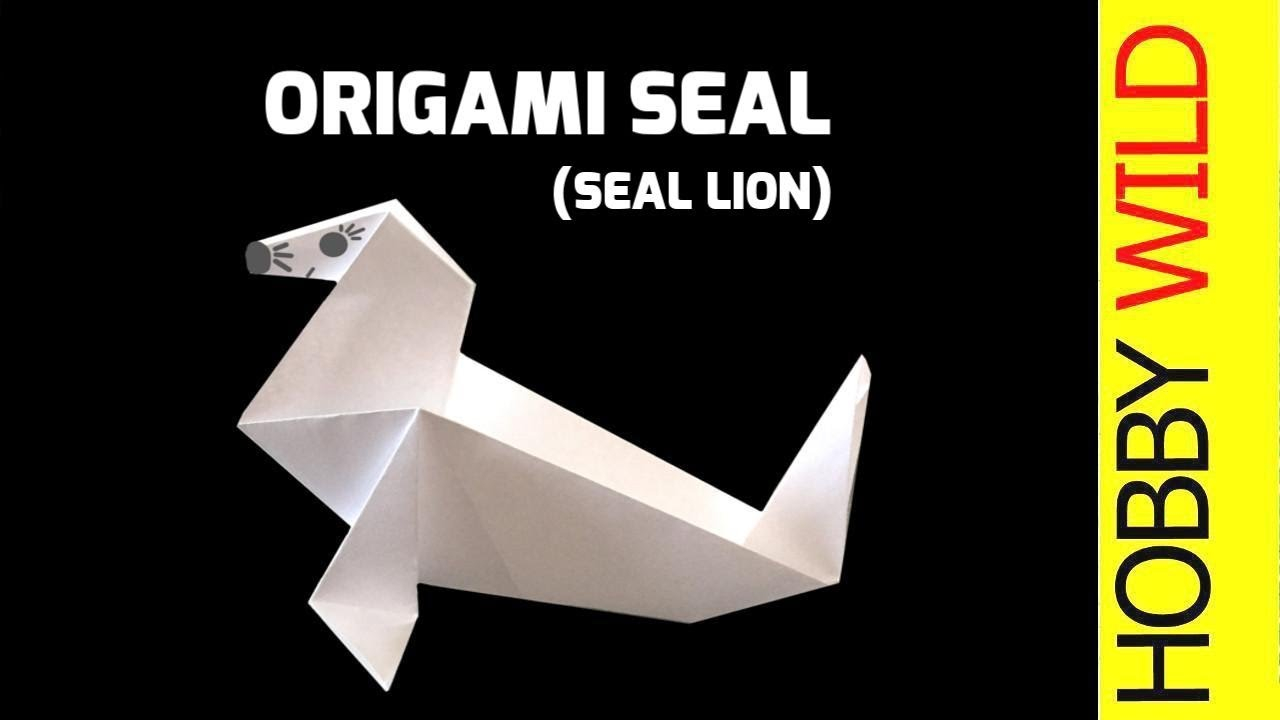 Lion Origami Easy How To Make A Paper Seal Sea Lion Origami