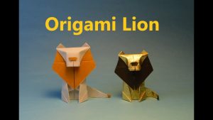 Lion Origami Easy How To Make An Easy Origami Lion