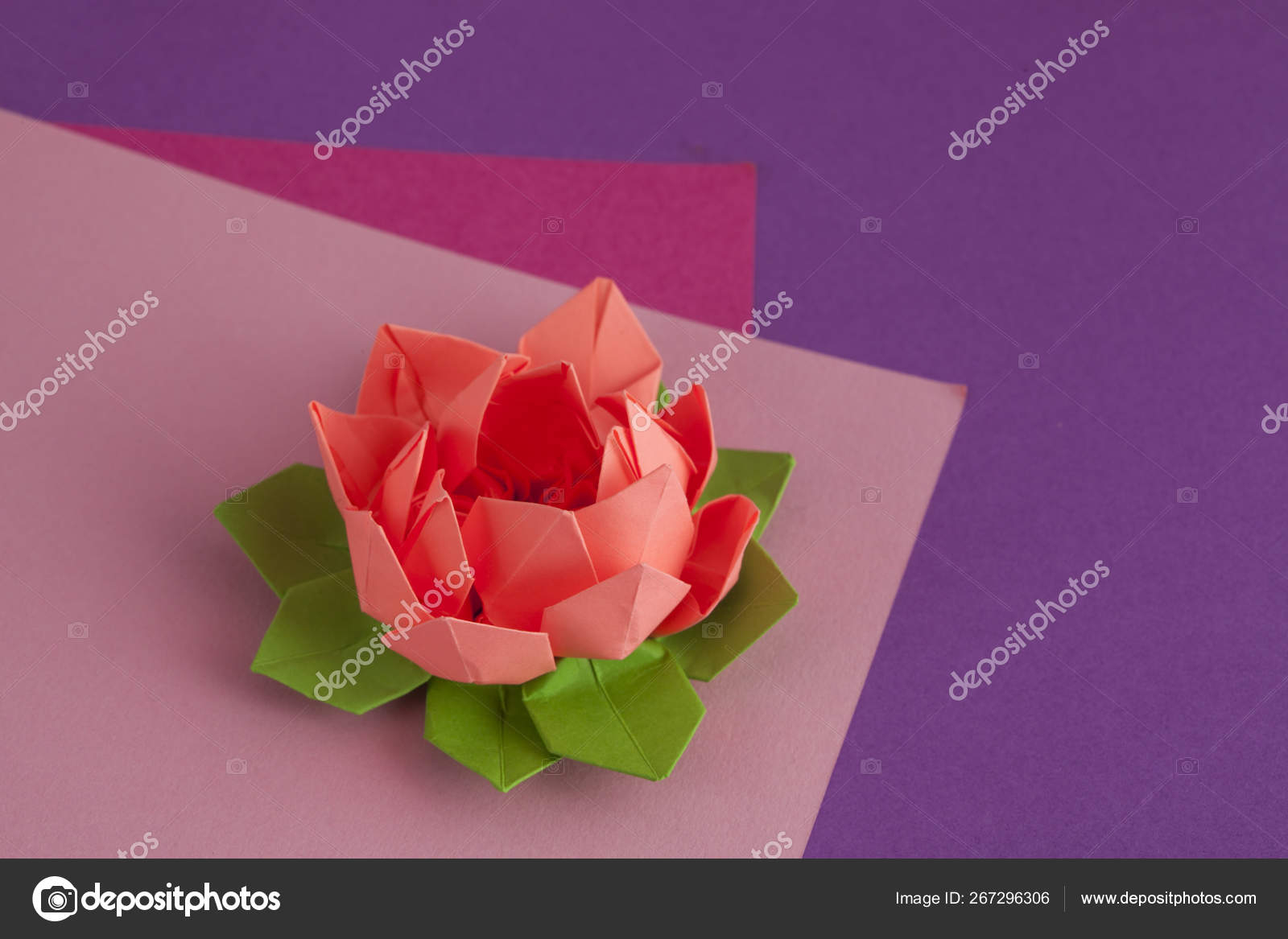 Lotus Flower Origami Rose Lotus Origami Flower Paper Aluha123 267296306