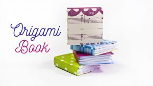 Make An Origami Book How To Make A Little Book Diy Origami Book Paper Notebook Mini Diary