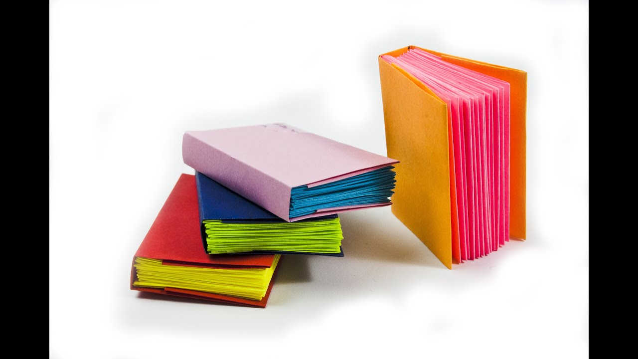 Make An Origami Book How To Make A Mini Modular Origami Book Diy Paper Book Mini Diary