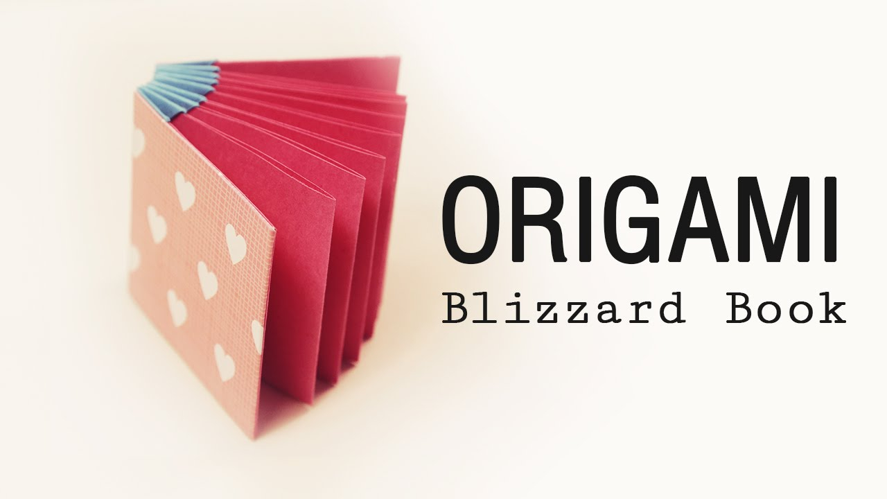 Make An Origami Book Origami Book Blizzard Style Tutorial Diy