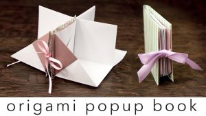 Make An Origami Book Origami Popup Book Tutorial Diy Crafts