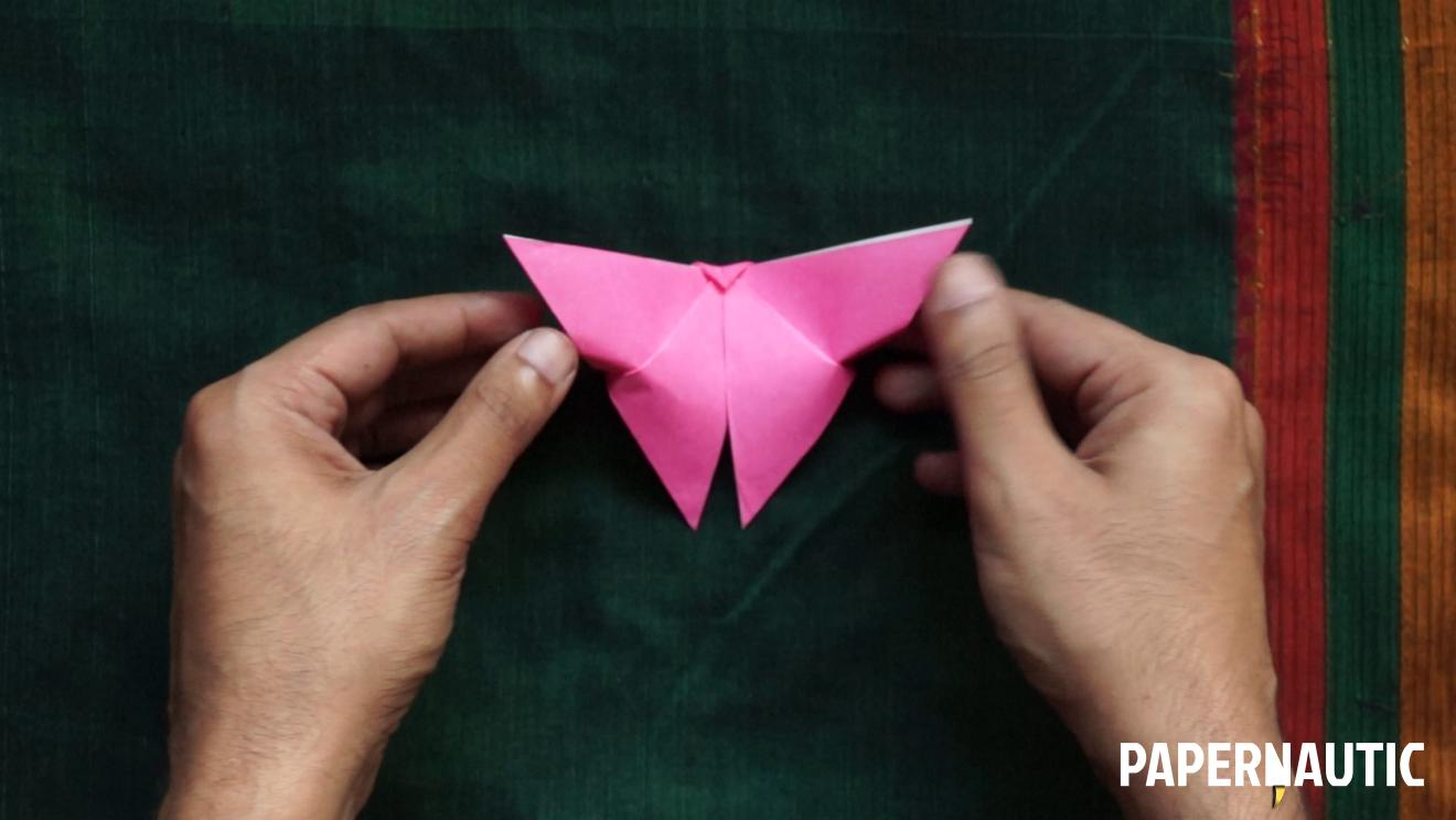 Make Easy Origami Butterfly How To Make An Easy Origami Butterfly Video Tutorial Papernautic