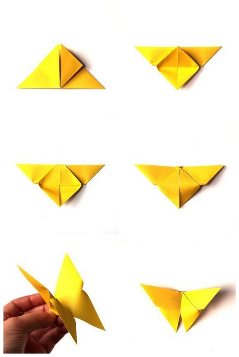 Make Easy Origami Butterfly How To Make Easy Origami Butterfly Gallery Ideas