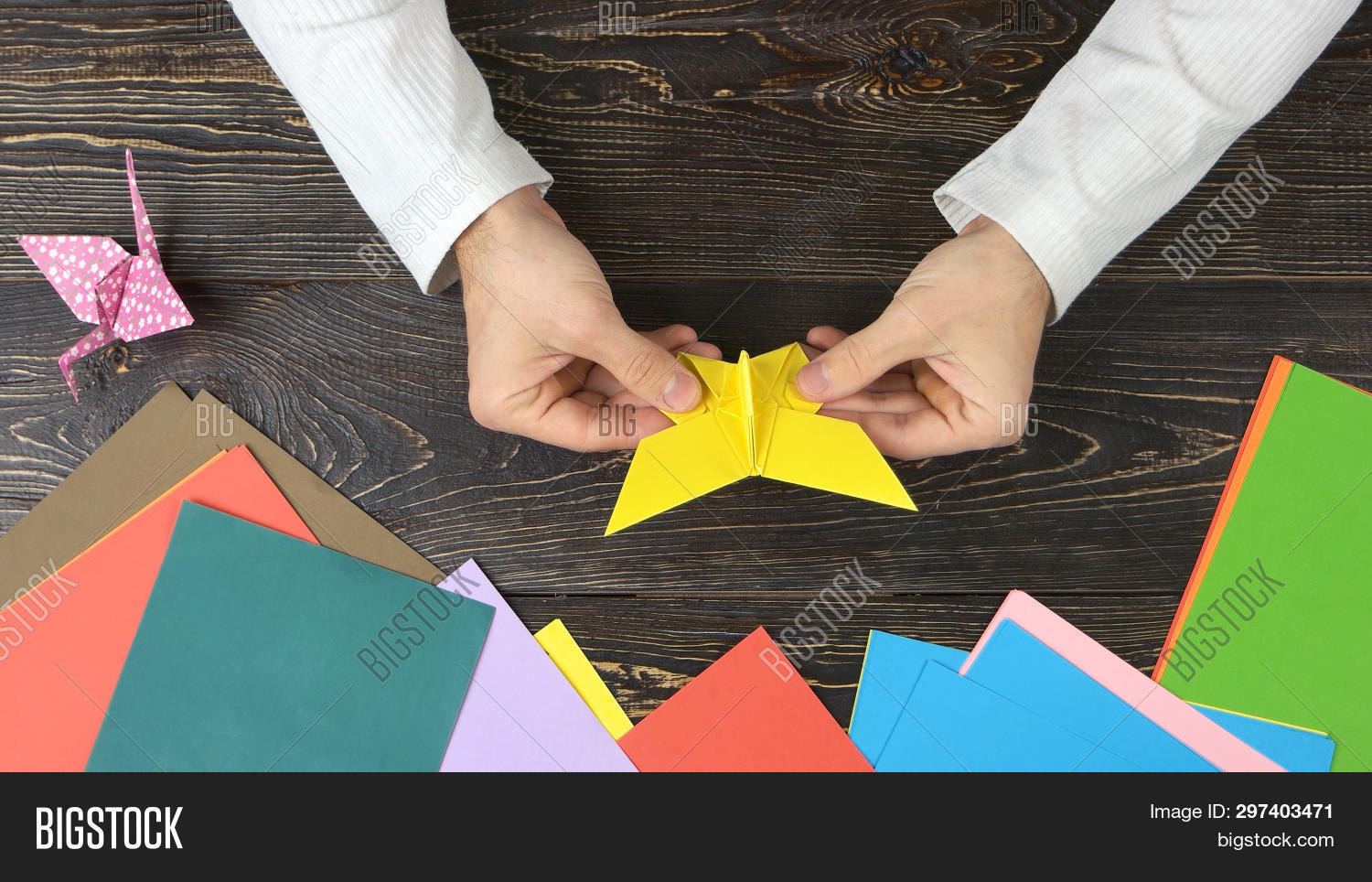 Make Easy Origami Butterfly Man Made Origami Image Photo Free Trial Bigstock