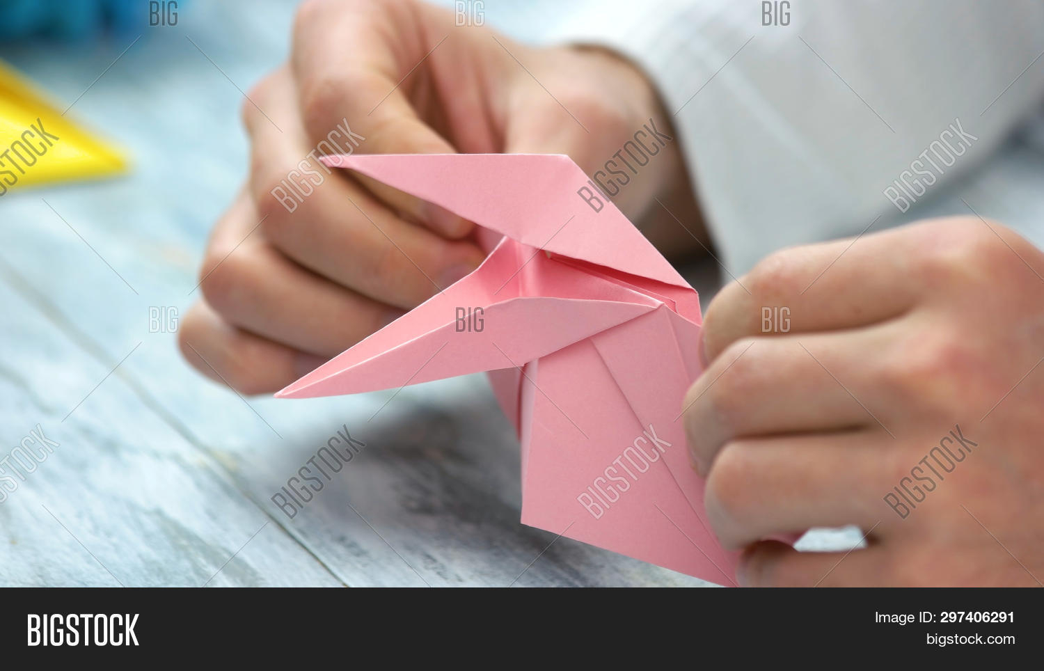 Money Frog Origami Close Man Folding Pink Image Photo Free Trial Bigstock