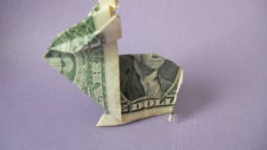 Money Frog Origami How To Make A Crafty Origami Bunny Out Of Cash