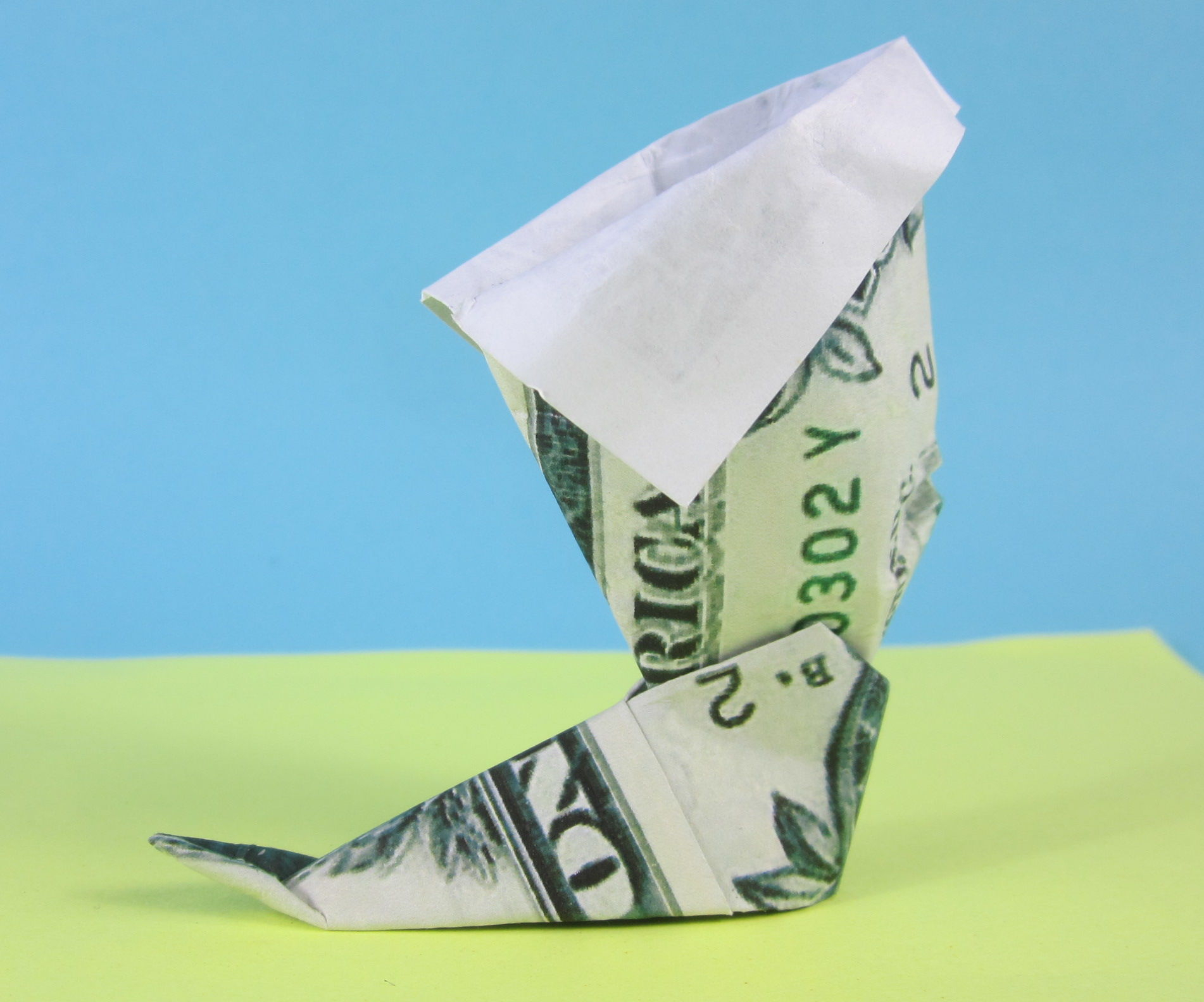 Money Origami Steps Money Origami Boot 12 Steps