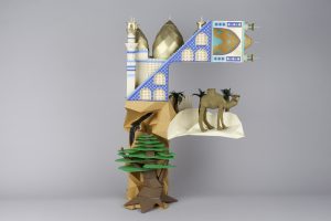 Origami 3D Letters 3d Letter Sculptures For The Silk Road Film Festival Crafted From