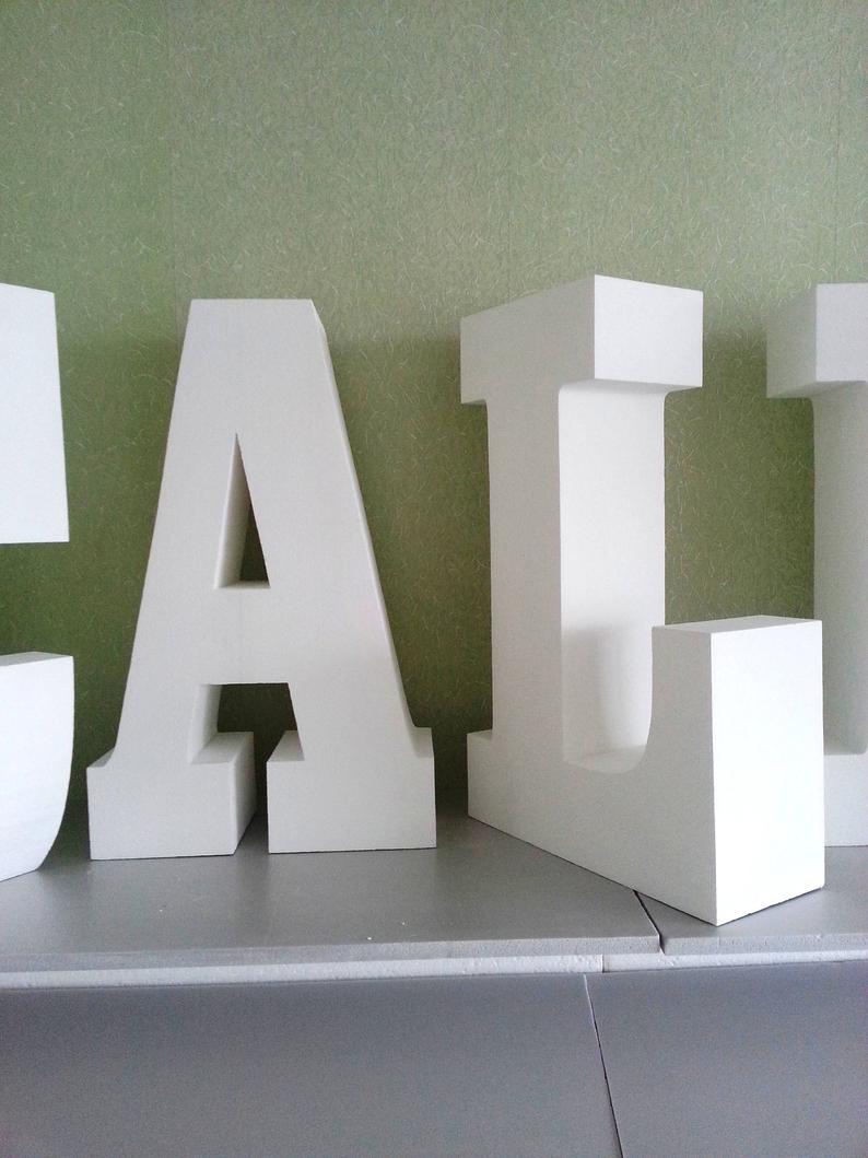 Origami 3D Letters Giant Letters 30 Inches 3d Letters Large Free Standing Letter Initials Letters Styrofoam Letters Party Decor Photo Shot Letter Table Letters