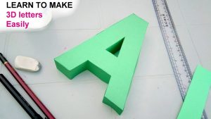 Origami 3D Letters How To Make 3d Letters From Paper Letter A