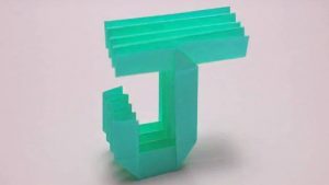 Origami 3D Letters Origami Letter J Ashvini