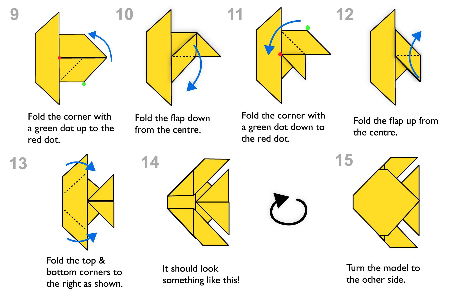 Origami Advanced Diagrams Step Step Instructions For Making An Origami Fish
