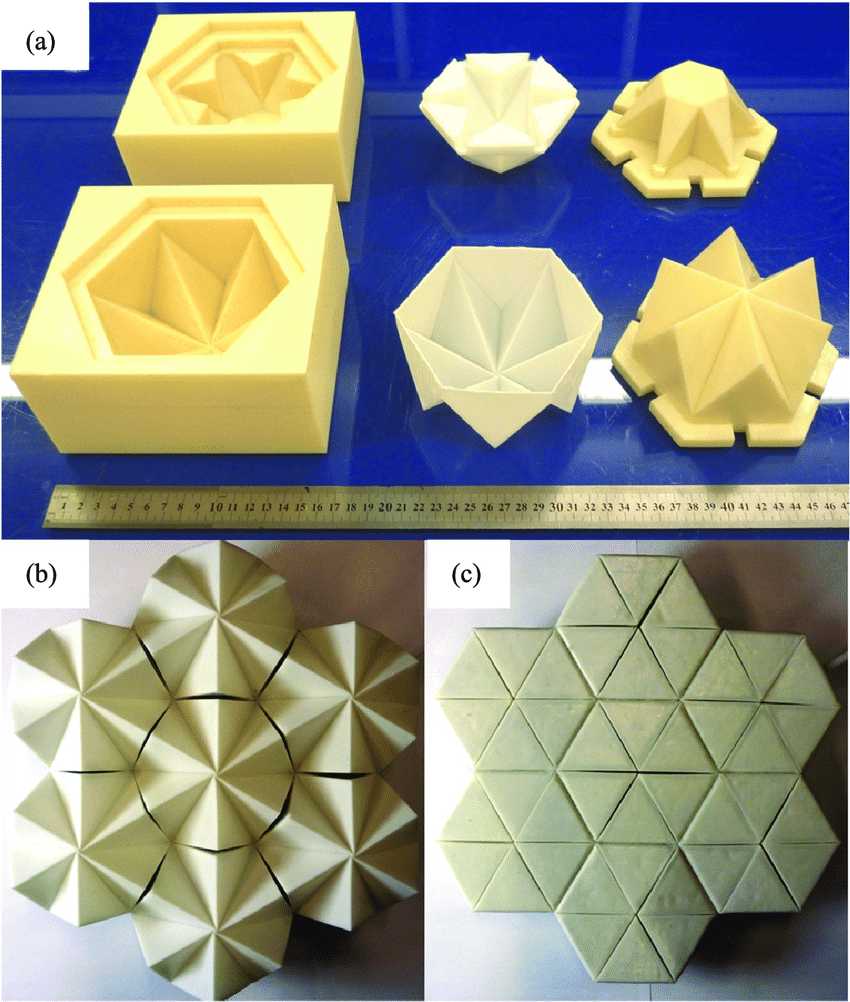 Origami B Cells Active Morphing Cell Prototype A Manufacture First Silicone Is