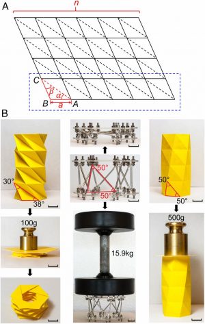 Origami B Cells Origami Inspired On Demand Deployable And Collapsible Mechanical