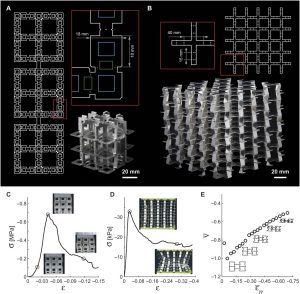 Origami B Cells Origami Lattices With Free Form Surface Ornaments Science Advances