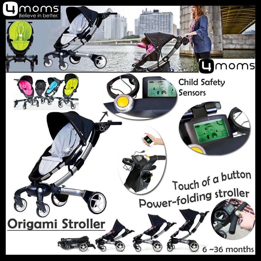 Origami Baby Stroller 4moms4moms Origami Power Folding Stroller Authorized Online Seller