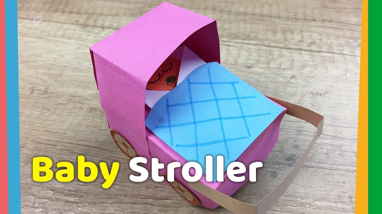 Origami Baby Stroller Creative Craft For Kids Diy Paper Ba Stroller