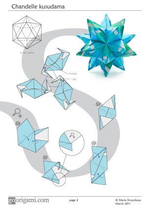 Origami Ball Instructions Chandelle Kusudama Maria Sinayskaya Diagram Go Origami