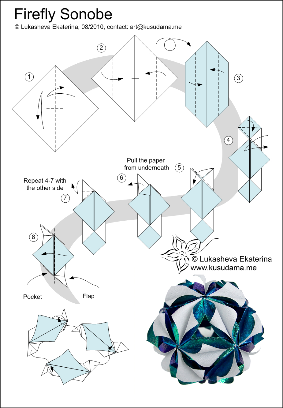 Origami Ball Instructions Kusudama Me Modular Origami All Units