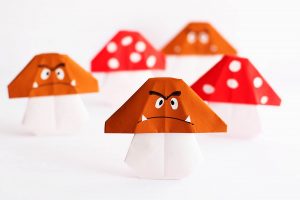 Origami Beads How To Make Easy Mario Mushroom Origami All For The Boys