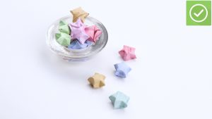 Origami Beads How To Make How To Make Lucky Paper Stars 7 Steps With Pictures Wikihow