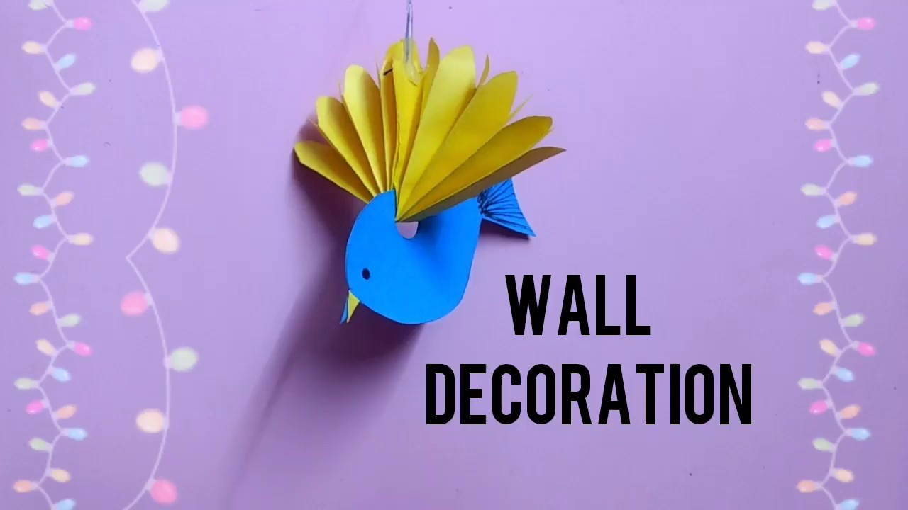 Origami Bird Decorations Diy Wall Decoration Hanging Birds Paper Birds Tutorial