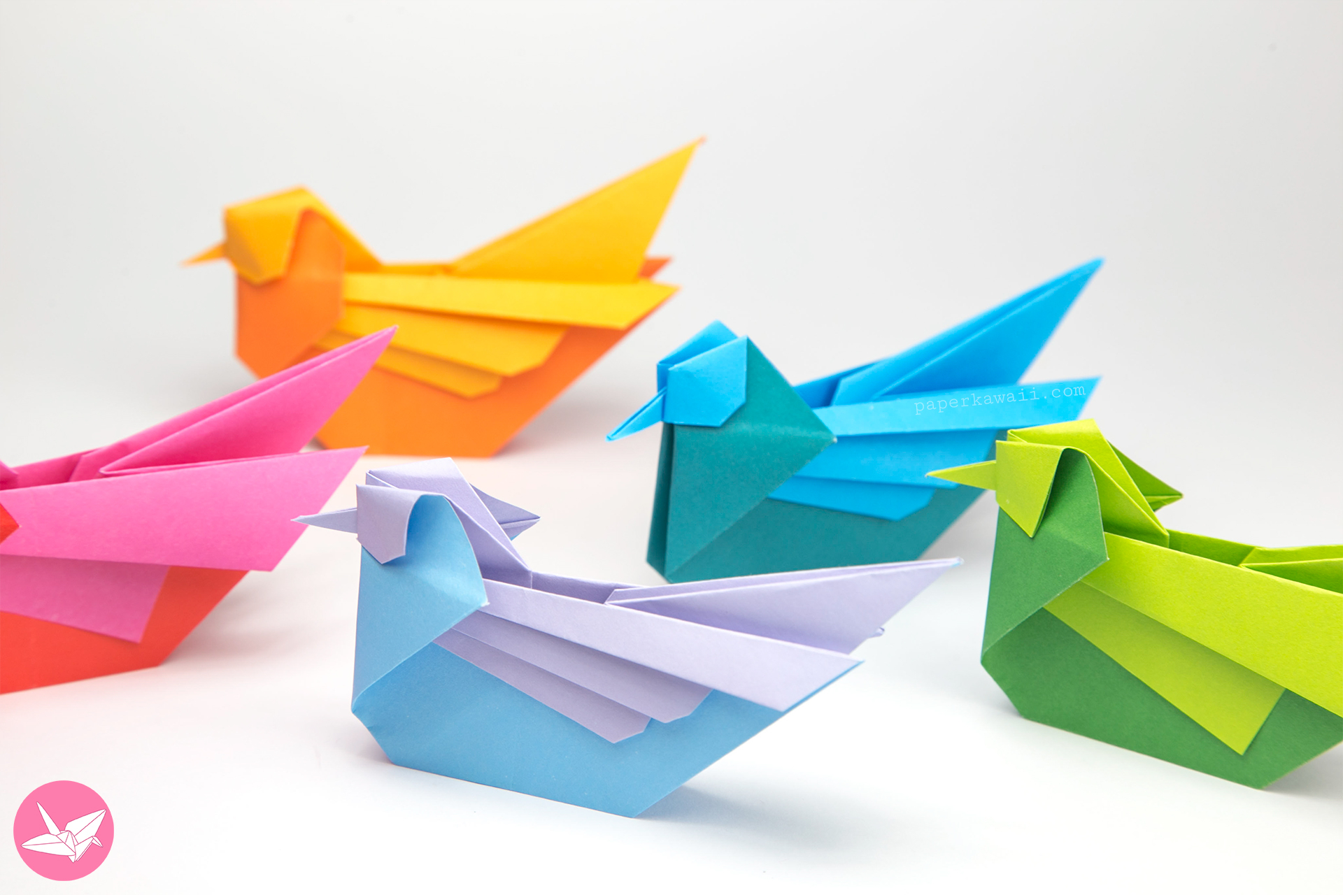 Origami Bird Decorations Origami Bird Tutorial Mandarin Or Seagull Simon Andersen Paper