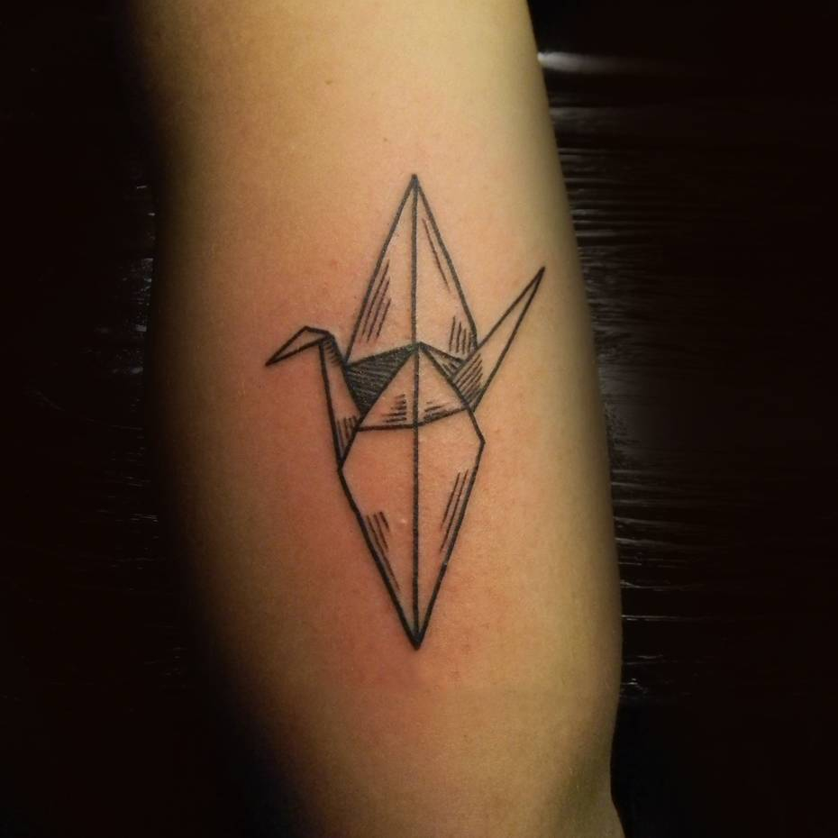 Origami Bird Tattoo Origami Crane Tattoos Tattoofilter