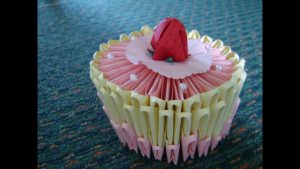 Origami Birthday Cake 3d Origami Birthday Cake