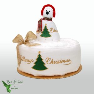 Origami Birthday Cake Christmas Cake Origami Ref Christmas Snowman Set Of 3 Towels