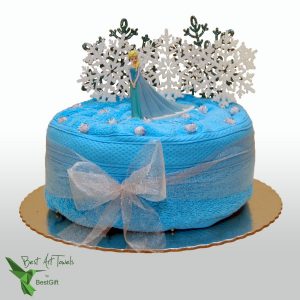 Origami Birthday Cake Frozen Princess Elsa Cake Origami Set Of 3 Towels