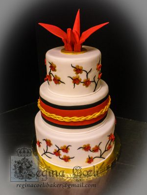 Origami Birthday Cake Japanese Origami Crane Wedding Cake Cakecentral