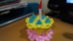 Origami Birthday Cake Origami Birthday Cake