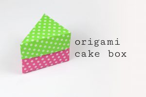 Origami Birthday Cake Origami Cake Box Tutorial