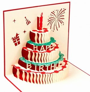 Origami Birthday Cake Origami Pop Up Birthday Card Fresh Happy Birthday Cake Pop Up Card