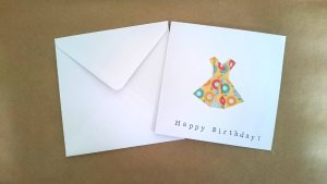 Origami Birthday Card Origami Dress Birthday Card