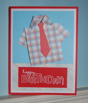 Origami Birthday Card Origami Shirt Birthday Card Lakesidestamper