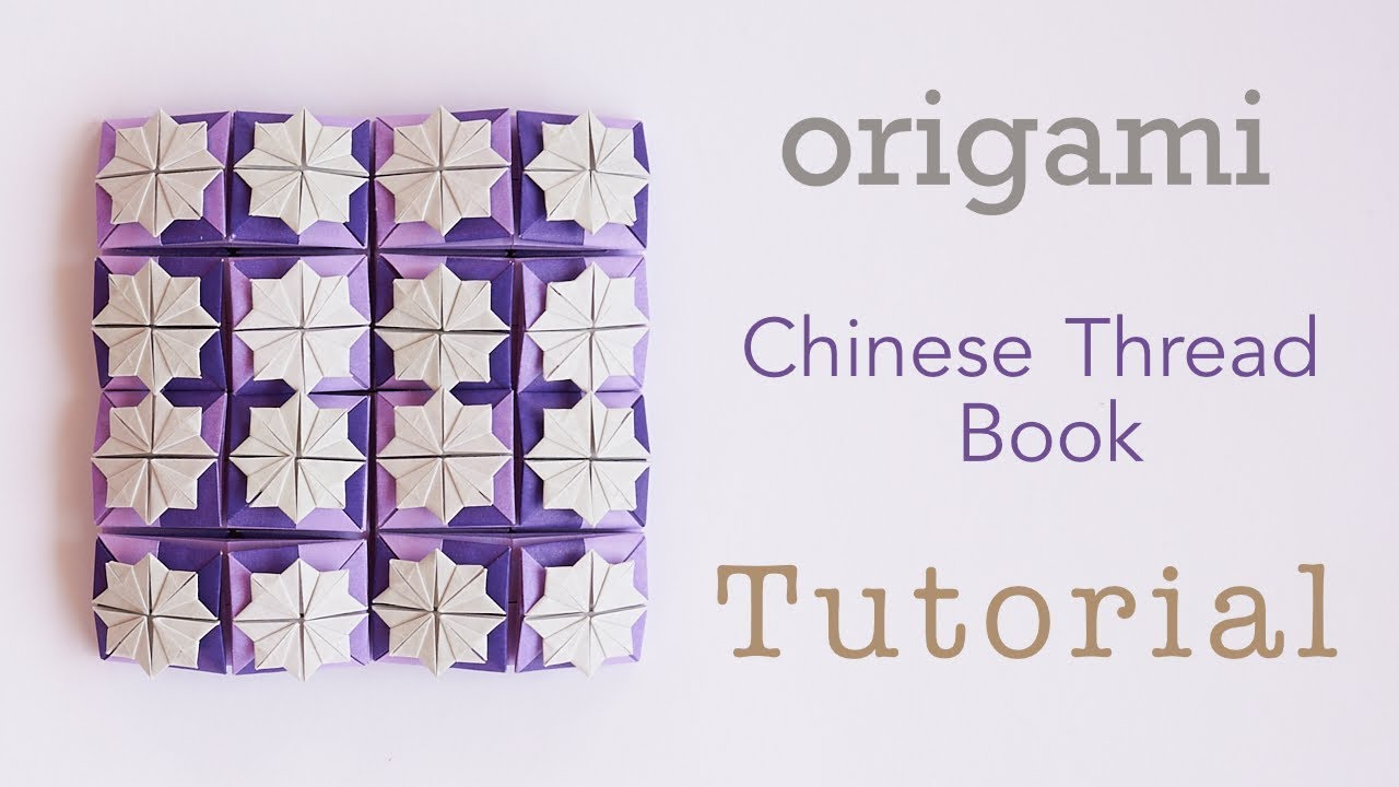 Origami Book Instructions Chinese Thread Book Tutorial Origami Tutorials