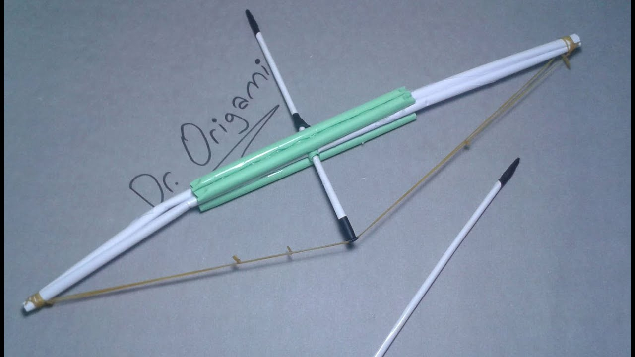 Origami Bow And Arrow Diy How To Make Paper Bow And Arrow Toy Weapons Very Smple