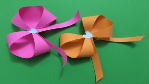 Origami Bow And Arrow How To Make An Easy Beautiful Origami Paper Bow Tutorialribbon Origami Bow Folding Instructions