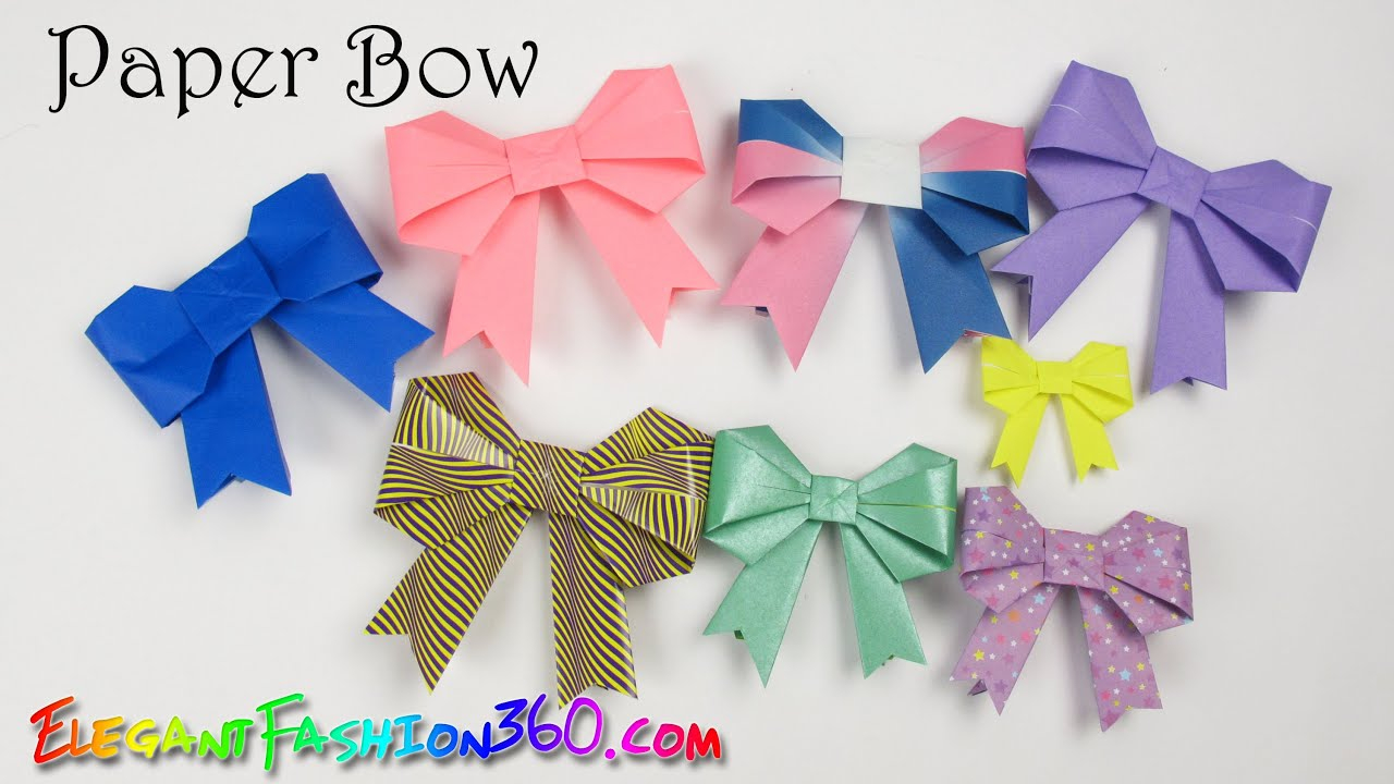 Origami Bow Instructions Diy Paper Crafts Paper Bowribbon Cute And Easy How To Origami