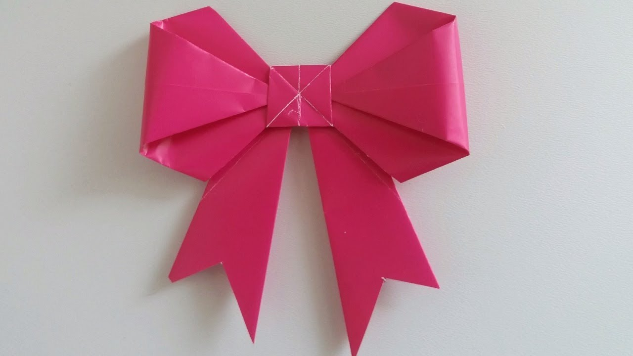 Origami Bow Instructions Easy Origami Bow Instructions
